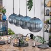 Koyoto hanging light, globe light, pendant light blue, 4-light sources