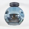 Ripoll ceiling light, globe light blue, 1-light source