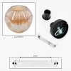Ripoll ceiling light, globe light Amber, 1-light source