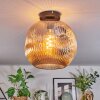 Ripoll ceiling light, globe light Amber, 1-light source