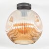 Ripoll ceiling light, globe light Amber, 1-light source