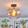Koyoto ceiling light, globe light 30 cm Amber, clear, 1-light source
