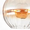 Koyoto ceiling light, globe light 30 cm Amber, clear, 1-light source