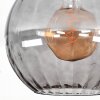 Koyoto ceiling light, globe light 30 cm Smoke-coloured, 1-light source