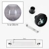 Koyoto ceiling light, globe light 30 cm Smoke-coloured, 1-light source