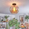 Koyoto ceiling light, globe light 30 cm Amber, 1-light source