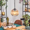 Koyoto hanging light, globe light, pendant light 20 cm Amber, clear, 1-light source
