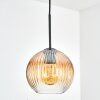 Koyoto hanging light, globe light, pendant light 20 cm Amber, clear, 1-light source