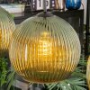 Koyoto hanging light, globe light, pendant light green, 4-light sources