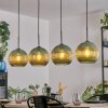 Koyoto hanging light, globe light, pendant light green, 4-light sources