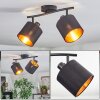 Alsen ceiling light, ceiling spotlight black, 2-light sources
