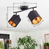 Alsen ceiling light, ceiling spotlight black, 2-light sources