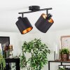 Alsen ceiling light, ceiling spotlight black, 2-light sources
