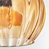 Koyoto ceiling light, globe light Amber, 4-light sources