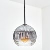 Koyoto hanging light, globe light, pendant light 20 cm clear, Smoke-coloured, 1-light source