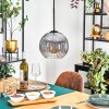 Koyoto hanging light, globe light, pendant light 20 cm clear, Smoke-coloured, 1-light source