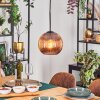 Koyoto hanging light, globe light, pendant light coppery, 1-light source