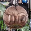 Koyoto hanging light, globe light, pendant light blue, green, coppery, 4-light sources