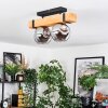 Sernadelo ceiling light, globe light Ecru, black, 2-light sources