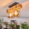 Sernadelo ceiling light, globe light Ecru, black, 2-light sources