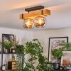 Sernadelo ceiling light, globe light Ecru, black, 2-light sources