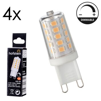 G9 LED 3.5 Watt warm white dimmable 330 Lumen