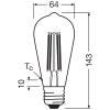 Osram lights E27 3.8 Watt warm white 806 Lumen