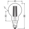 Osram lights E14 2.2 Watt warm white 470 Lumen