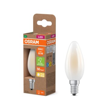 Osram lights E14 3.8 Watt warm white 806 Lumen