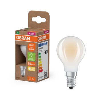Osram lights E14 3.8 Watt warm white 806 Lumen