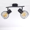 KENIA Ceiling Light grey, black, 2-light sources