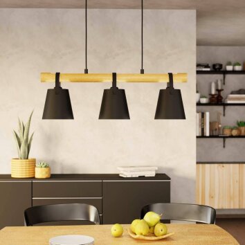 Eglo BOYLE Pendant Light brown, black, 3-light sources