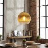 Koyoto hanging light, globe light, pendant light 12 cm gold, clear, 1-light source