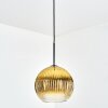 Koyoto hanging light, globe light, pendant light 12 cm gold, clear, 1-light source