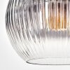 Koyoto hanging light, globe light, pendant light clear, Smoke-coloured, 1-light source
