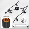 Alsen ceiling light, ceiling spotlight black, 6-light sources