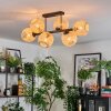 Basto ceiling light, globe light Ecru, 6-light sources