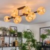 Basto ceiling light, globe light Ecru, 10-light sources
