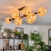 Basto ceiling light, globe light Ecru, 10-light sources