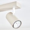 Javel ceiling light sand-coloured, 2-light sources
