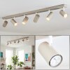 Javel ceiling light sand-coloured, 6-light sources