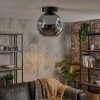 Ripoll ceiling light, globe light Smoke-coloured, 1-light source