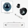 Ripoll ceiling light, globe light blue, 1-light source