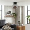 Ripoll ceiling light, globe light Smoke-coloured, 1-light source
