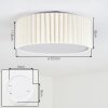 Deran ceiling light white, 2-light sources