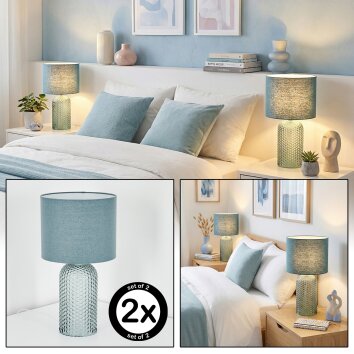 Fonil table lamp blue, 1-light source