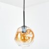 Ripoll hanging light, globe light, pendant light Amber, clear, 1-light source