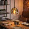 Ripoll hanging light, globe light, pendant light gold, clear, 1-light source
