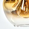 Ripoll hanging light, globe light, pendant light gold, clear, 1-light source