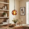 Ripoll hanging light, globe light, pendant light coppery, 1-light source